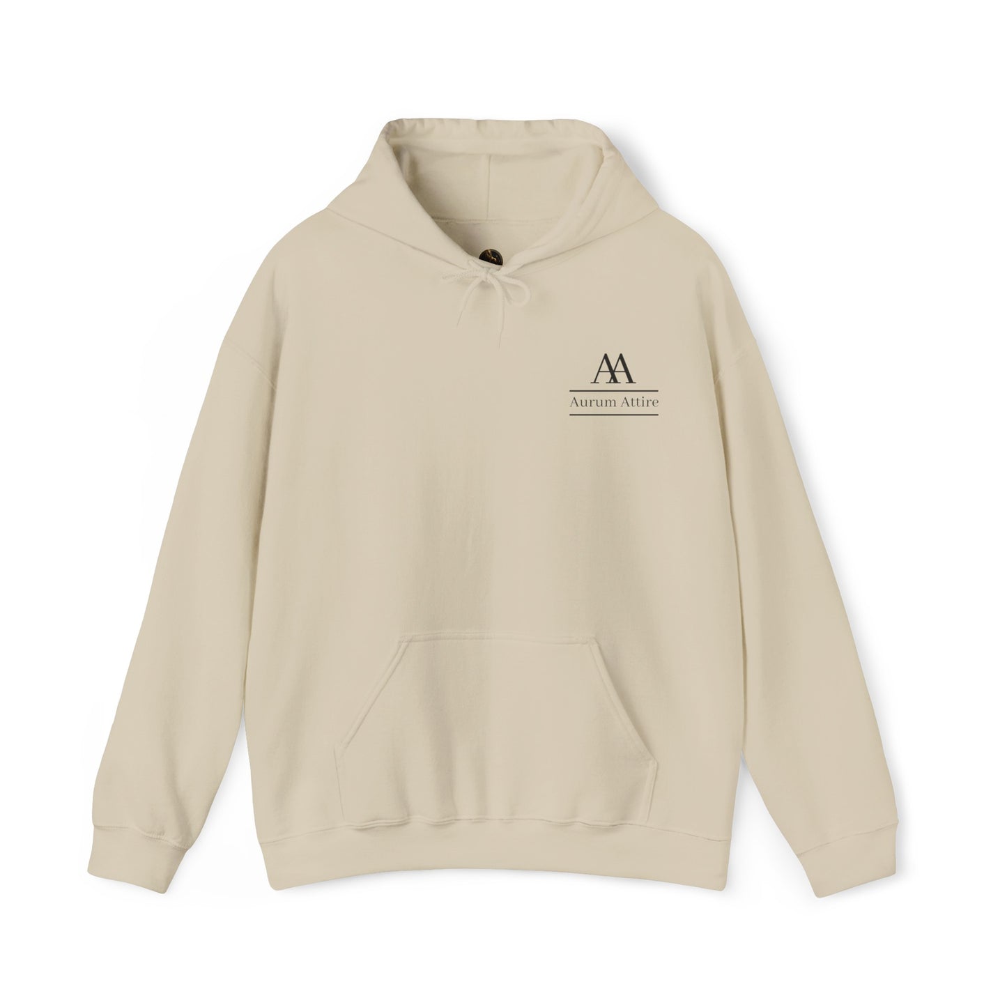 Aurum Attire AA Black Logo Hoodie