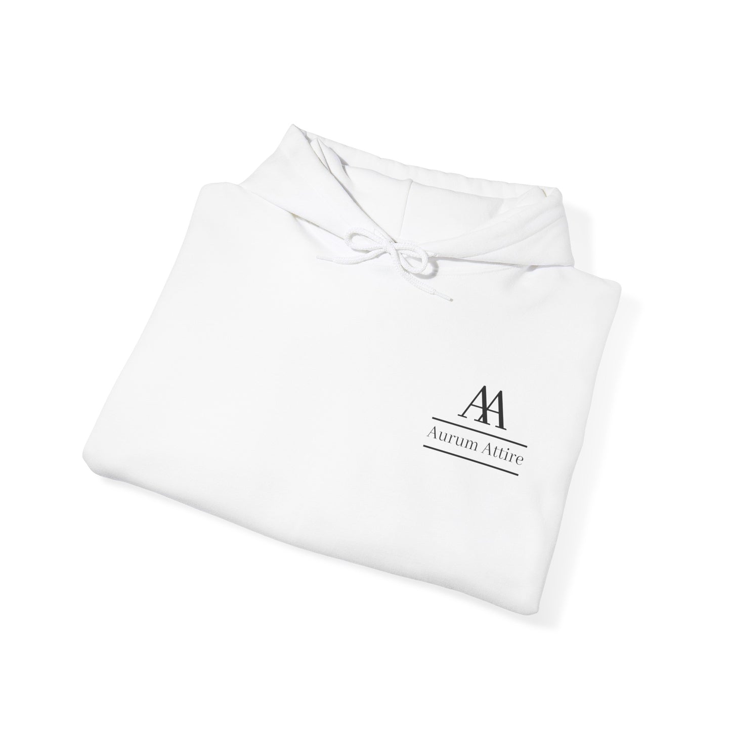 Aurum Attire AA Black Logo Hoodie