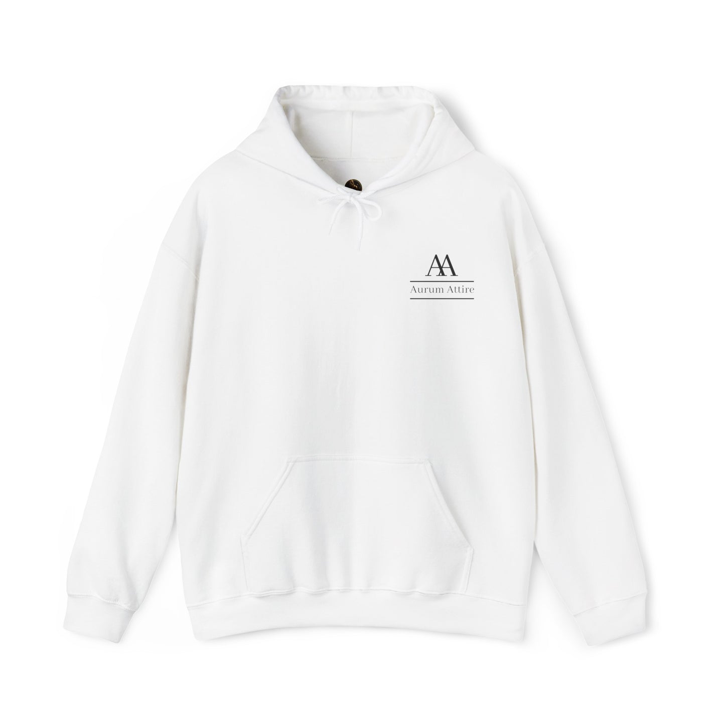 Aurum Attire AA Black Logo Hoodie