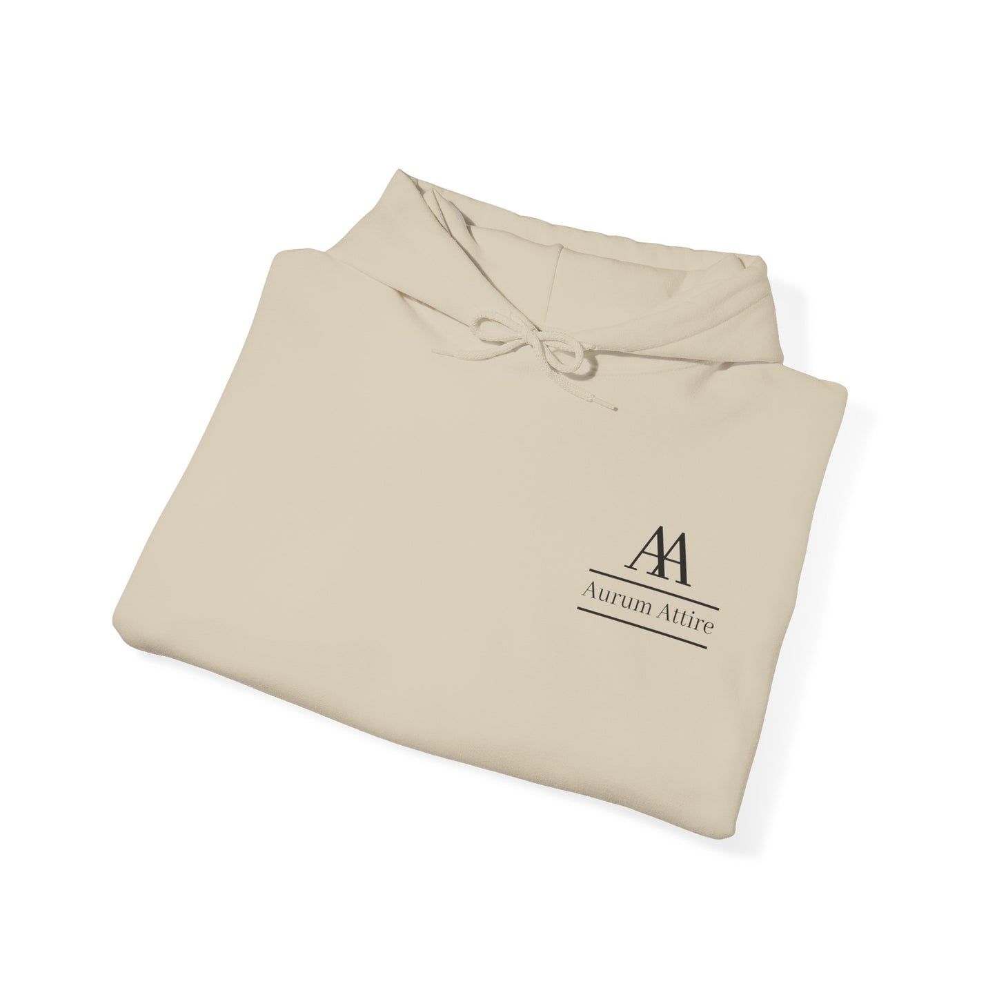 Aurum Attire AA Black Logo Hoodie
